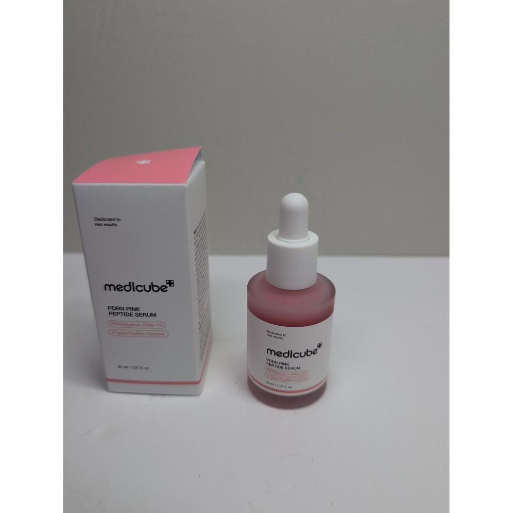 Medicube PDRN Pink Peptide Serum Sodium DNA 1 Percent 5 Peptides Complex 30ml